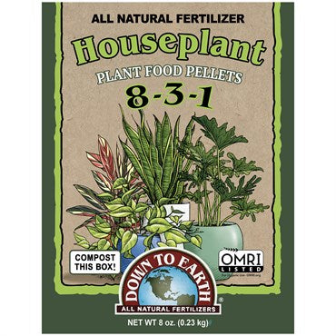 mini fertilizer plant Down to Earth™ Mini 0.5lb Houseplant 8-3-1 – Plant Material