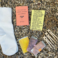 DIY Natural Dye Kit - One Pair of Toddler Socks Contents