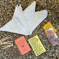 DIY Natural Dye Kit - Four Cotton Napkins Contents