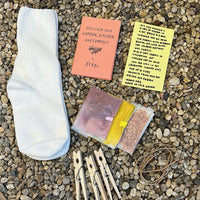 DIY Natural Dye Kit - One Pair of Kids Socks Contents