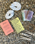 DIY Natural Dye Kit - Two Cotton Hair Scrunchies Contents