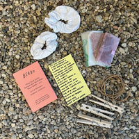 DIY Natural Dye Kit - Two Cotton Hair Scrunchies Contents