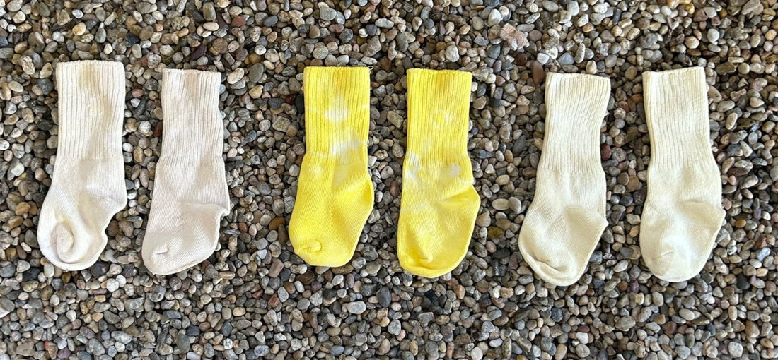 DIY Natural Dye Kit - One Pair of Toddler Socks