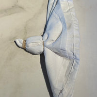 Folded Fabric to make a triangle design with circles