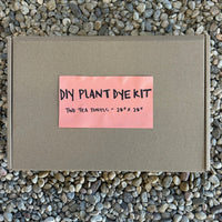 DIY Natural Dye Kit - Two Cotton Towels 28" X 28" packaging