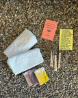 DIY Natural Dye Kit - Two Cotton Towels 28" X 28" contents