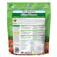 Dr. Earth Organic and Natural Home Grown Tomato, Vegetable, & Herb Fertilizer 4-6-3