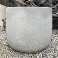 Cement Pear Bottom Pot 13 x 12"
