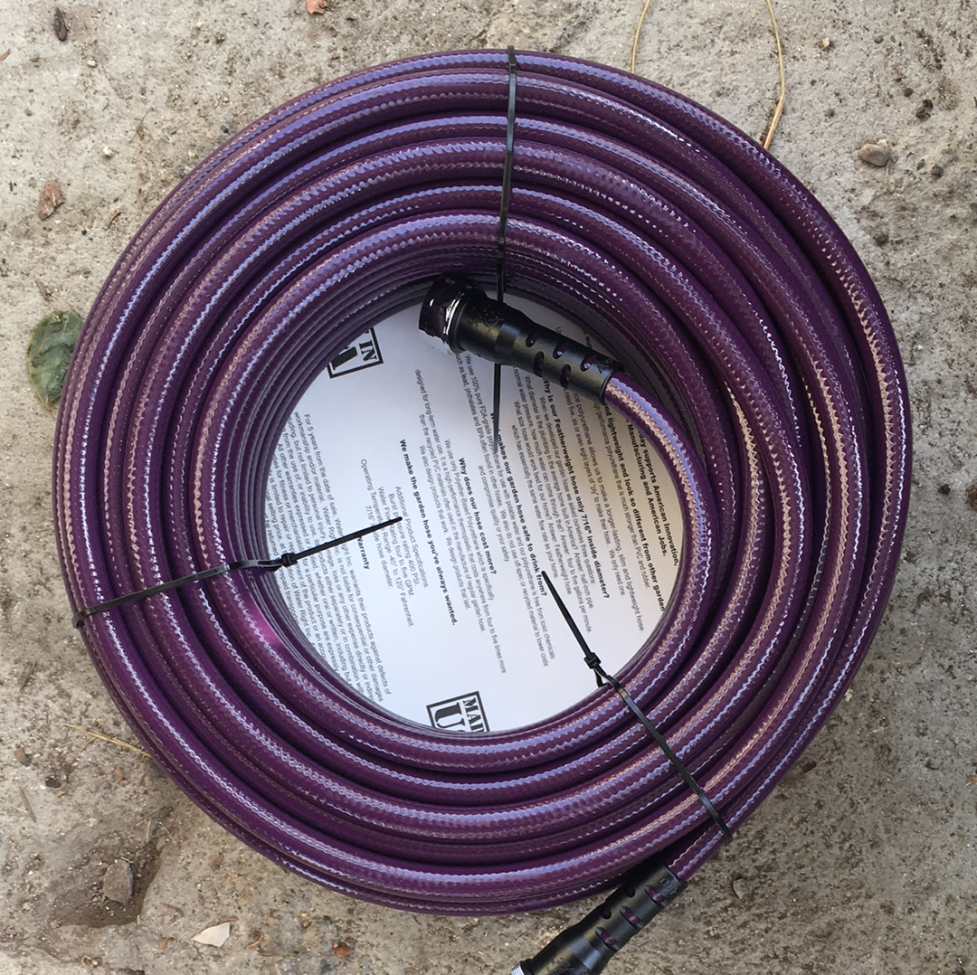 Ultra Light Solid Color 100' Garden Hose Purple