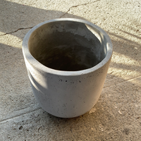 Round Bottom Cylinder - Grey