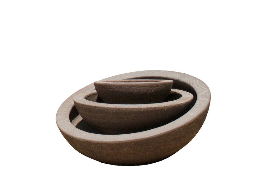 Brown Clay Round Bowl Indoor/Outdoor Planter
