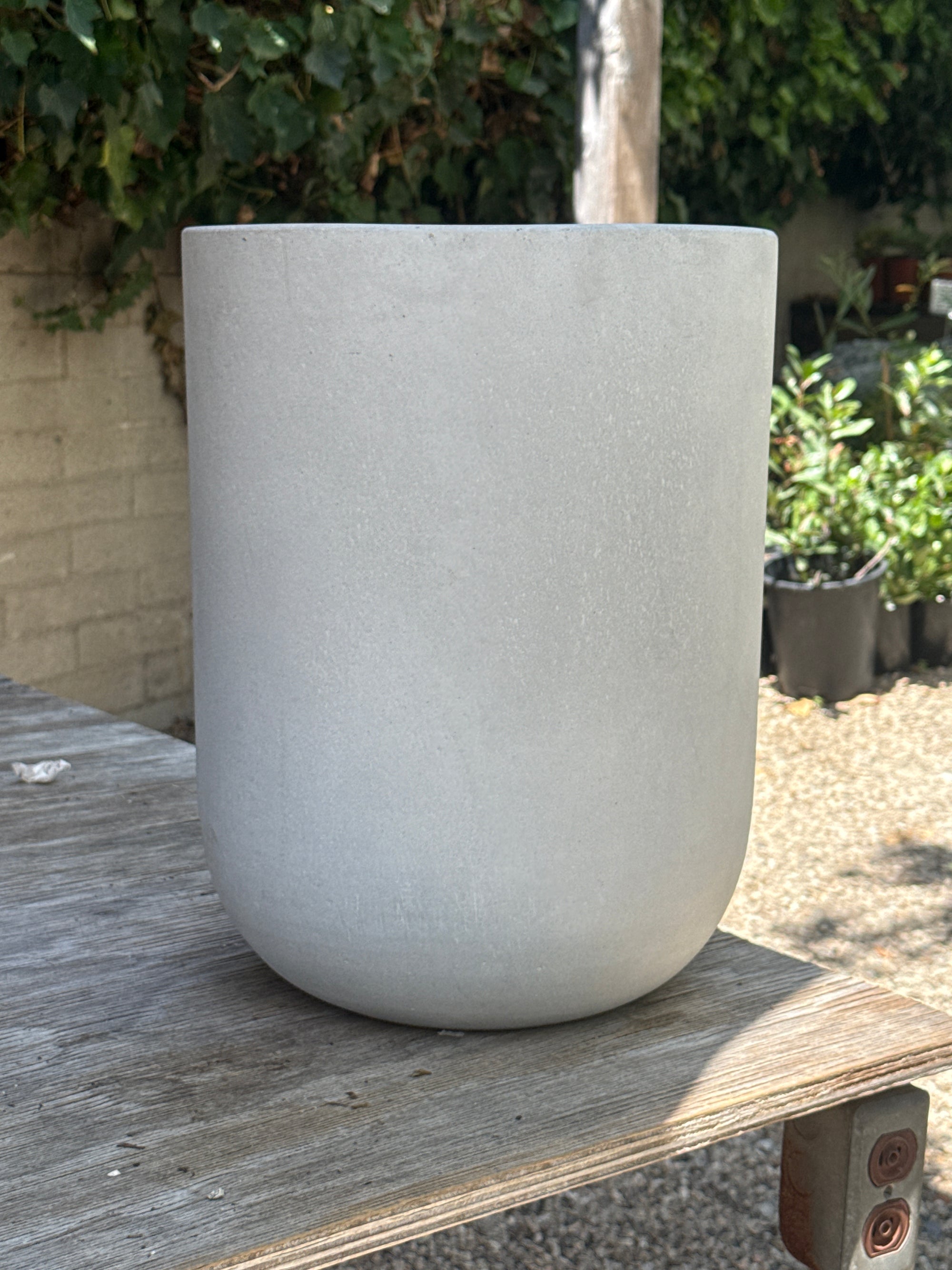 Tall Cement Egg Indoor/Outdoor Planters