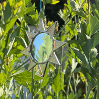 Stained Glass Celestial Mirror Suncatcher
