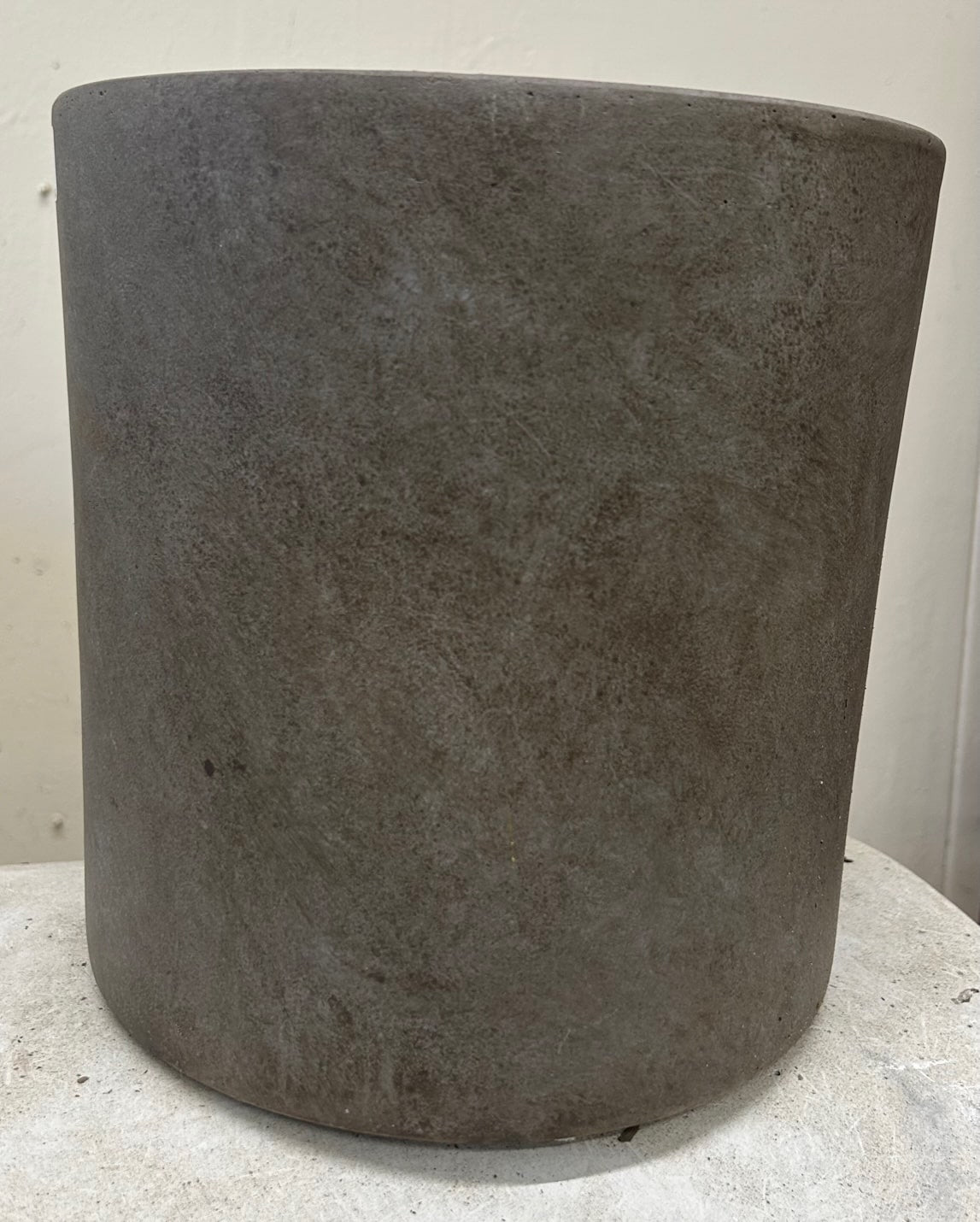 Fiberclay Cylinder Pot - Gray