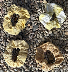 DIY Natural Dye Kit - Two Cotton Hair Scrunchies