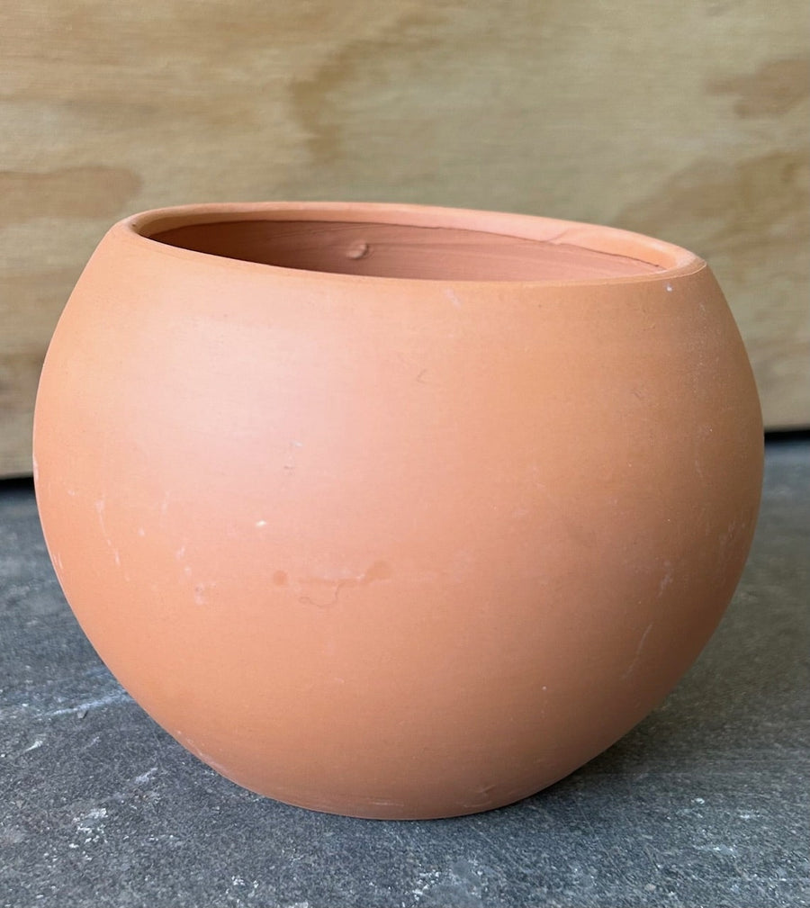 balls for plant pots Tuscan Ball Pot Indoor/Outdoor Planters 5" x 4" Dark Terra Cotta