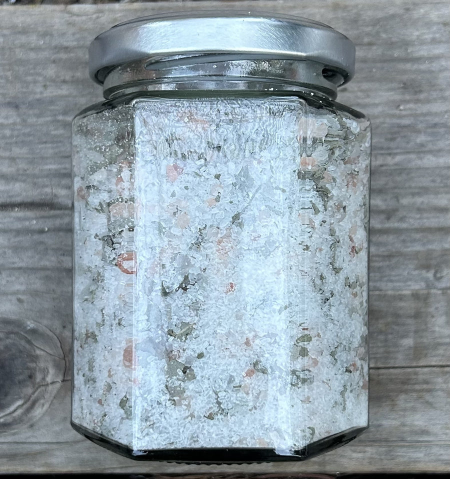 Salvia apiana, white sage bath salts Jar