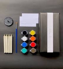 MATSUI Japanese Warosoku Candles, DIY Painting Set