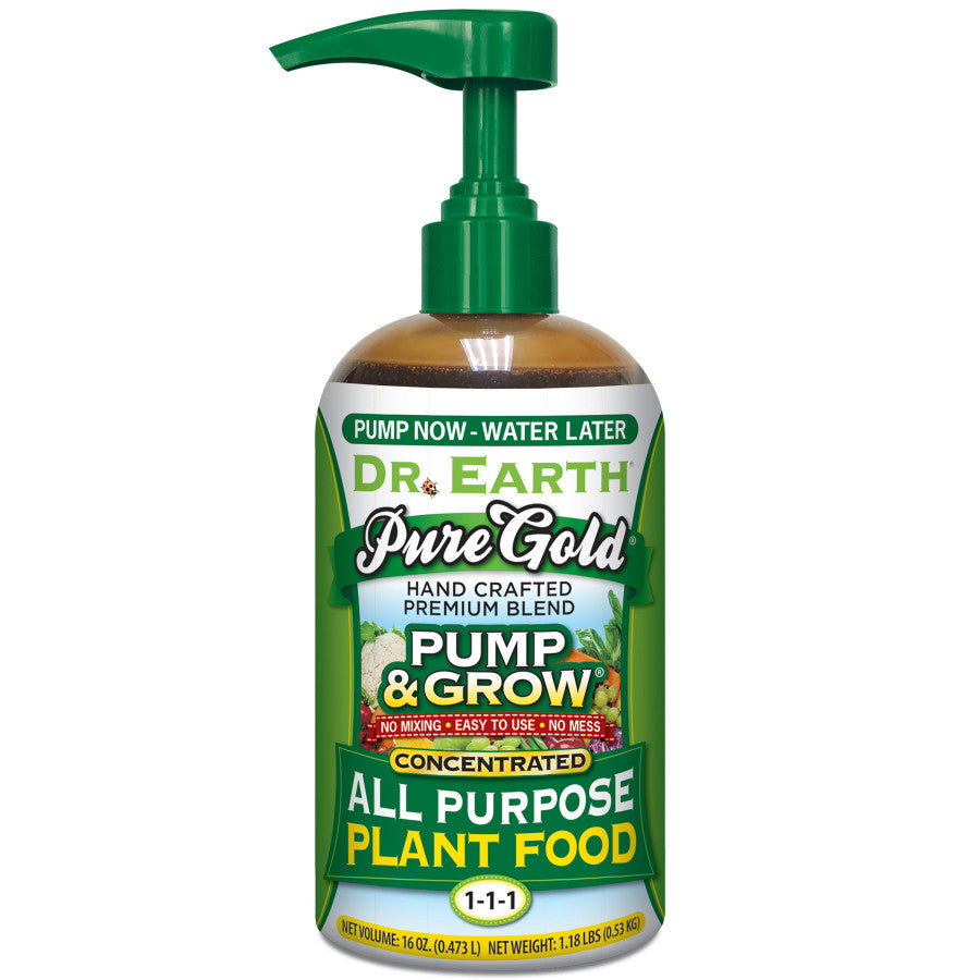 Dr. Earth Pump & Grow Pure Gold All Purpose Plant Food 1-1-1