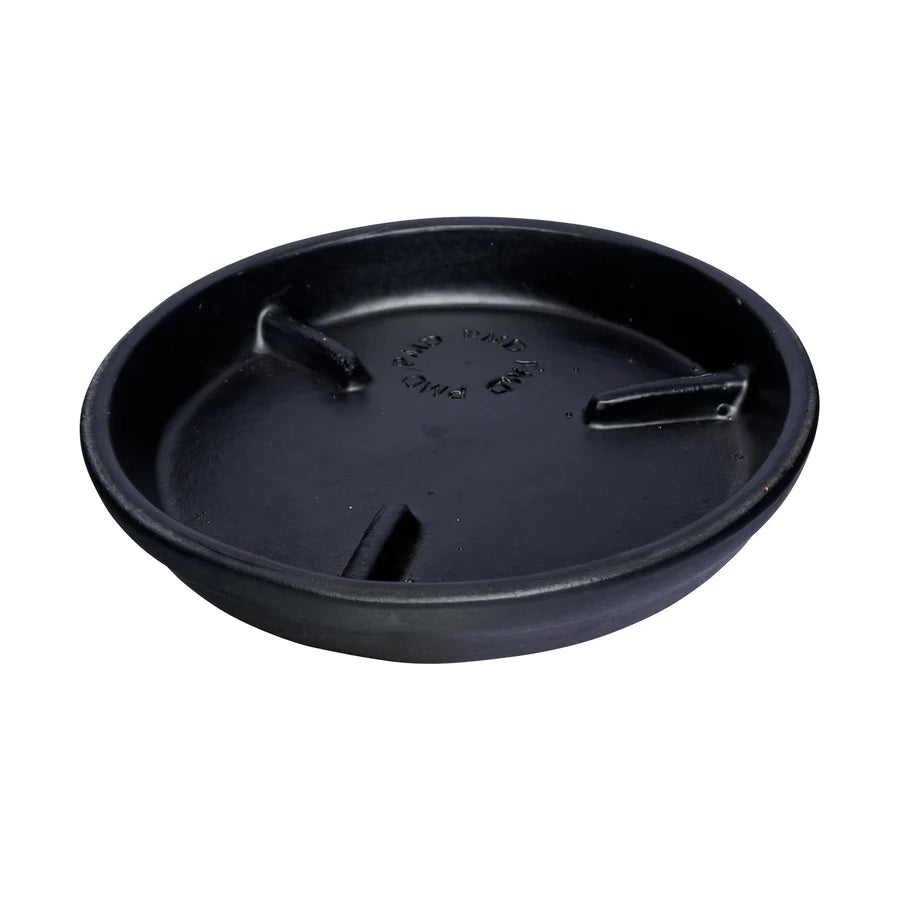 4.5” Deep Rib Saucer Matte Black