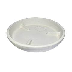 6” Deep Rib Saucer - White