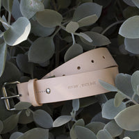 Plant Material X Building Block Leather Garden Belt Hot Day, White Sage