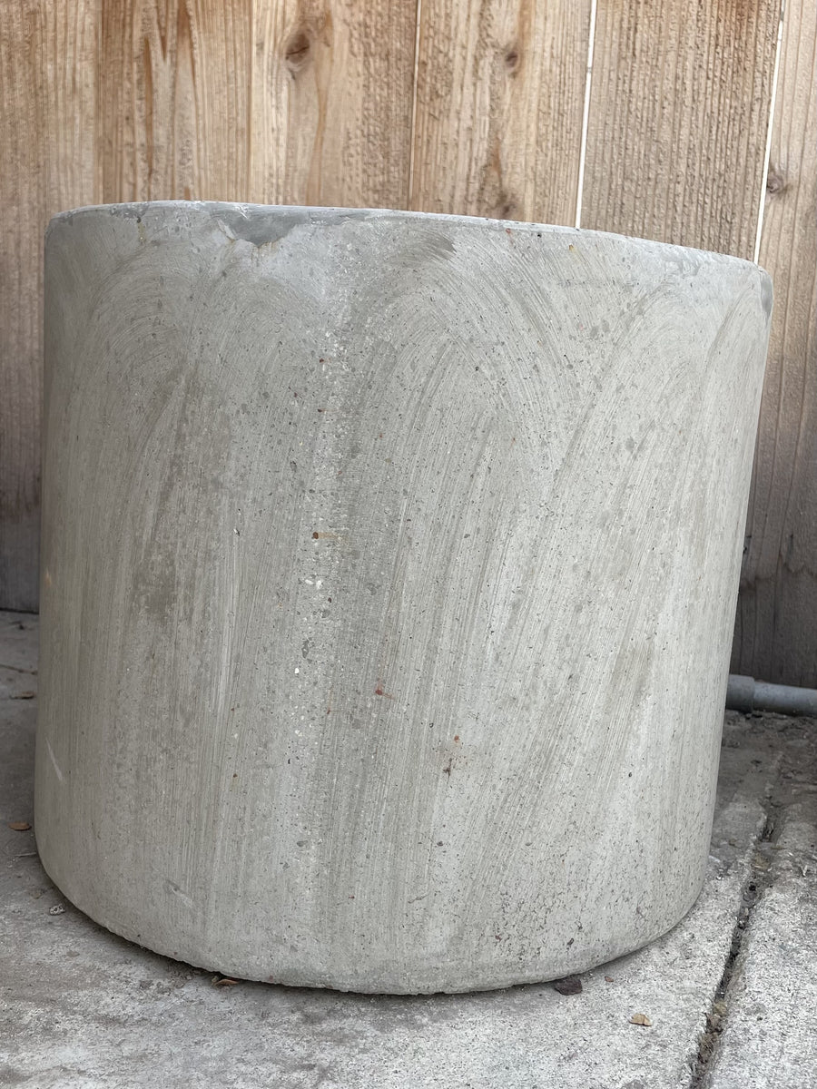Concrete composite Cylinder Pot 14.25x13"