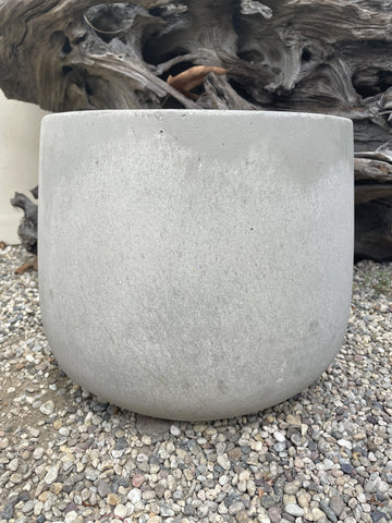 Cement Pear Bottom Pot 13 x 12"