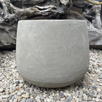 Cement Pear Bottom Pot 9 x 7.5"
