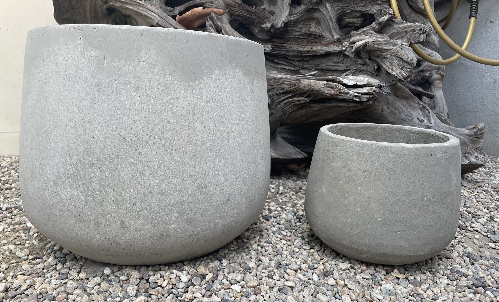 Cement Pear Bottom Pots