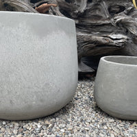 Cement Pear Bottom Pots