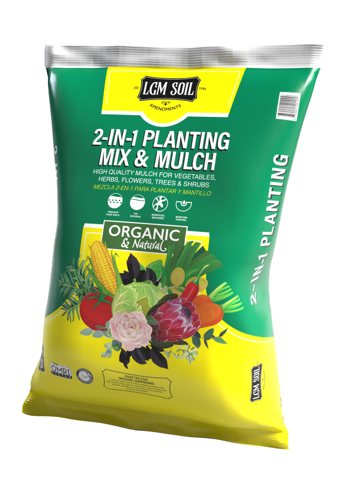 LGM  Organic All Purpose 2-IN-1 Planting Mix & Mulch 1.5 Cubic Feet