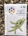 Organic Tendergreen Bush Bean - Phaseolus vulgaris Seed Pack 