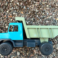 Dan Toy Blue Marine Dump Truck, 11" long