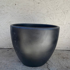 12" Smooth Liberty Bell Pot Matte Black