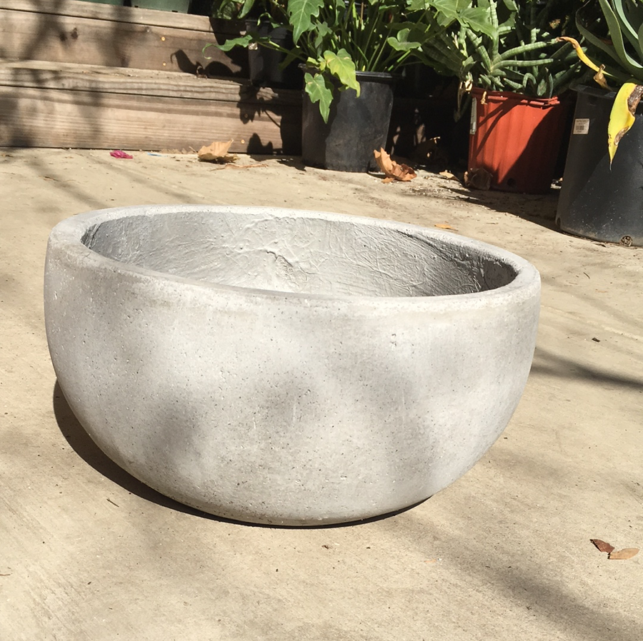 Cement Medium Bowl Pot