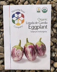 Organic Listada de Gandia Eggplant - Solanum melongena Seed Pack