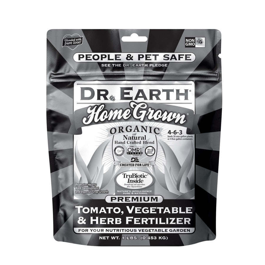 Dr. Earth Premium Gold Tomato, Vegetable, & Herb Fertilizer 4-6-3 1 LB