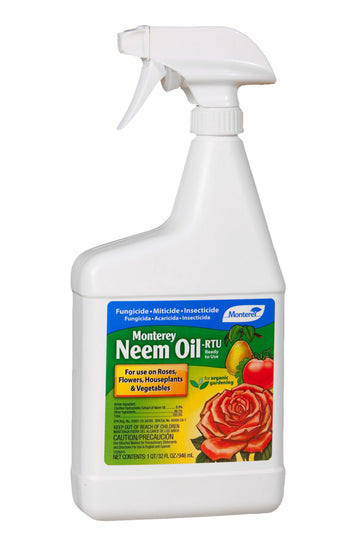 Monterey Organic Neem Oil Fungicide Insecticide Miticide Ready to use 32 fl oz